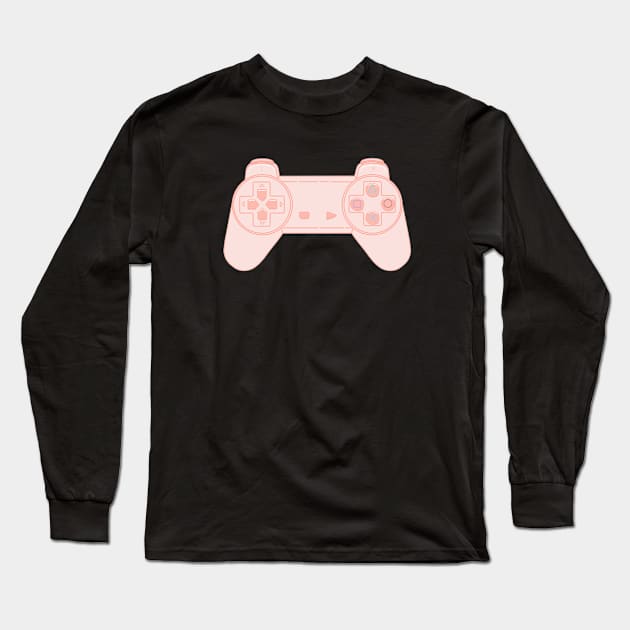 Joystick Play One Pink Long Sleeve T-Shirt by Tienda92